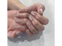 アンバー(Amber)/ゴールド変形フレンチ♪