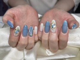 スカルプ☆長さ出し☆夏ネイル