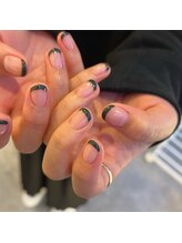 ハラジュクネイルズ(harajukunails)/クリアベースフレンチコース