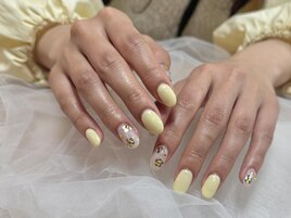 パステルイエローネイル☆