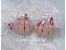 リオラネイル(Liora Nail)/長さ出しシンプルデザイン