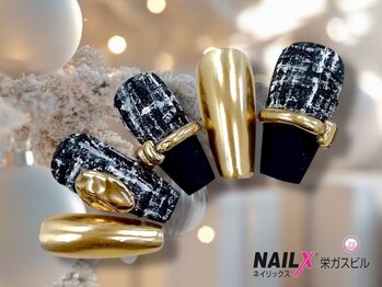 ネイリックス 栄ガスビル(NAILX)/大人ブラックツイード♪