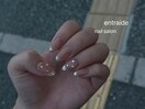 キラキラフレンチネイル