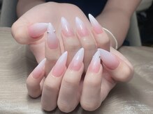 メオネイル(MEO NAIL)/ピンクホワイトグラデーション