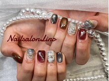 リノ(Lino)/ニュアンス秋ネイル