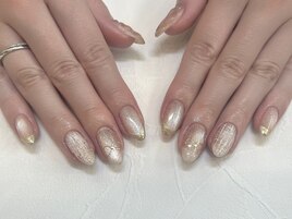 バレンタインネイル