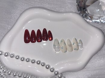 ネイルライフ 目黒店 恵比寿 白金(NailLife)/フラワーレースクリアネイル