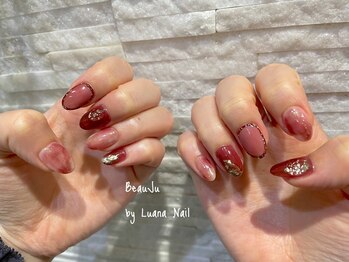 ボージュ バイ ルアナネイル(BeauJu by Luana Nail)/ボルドーネイル