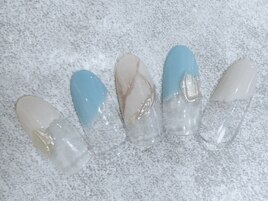 大理石風ネイル