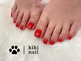 赤ネイル/フットネイル