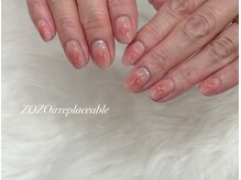 ゾゾ イリプレッセブル(ZOZO irreplaceable)/大人のふんわりピンクネイル