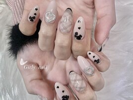 チェック グレー ガーリー