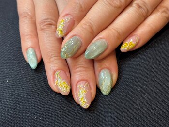 Iris ネイルアトリエ【アイリス】フィルイン/春デザインマグネットネイル