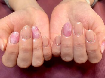 ネイルサロンオーパス(OPUS)/シンプル大理石ネイル