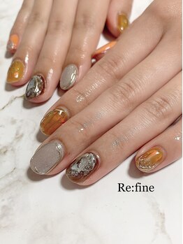 リファイン(Re:fine)/ジェル10本アート付け放題