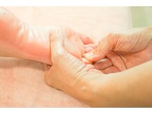 ルピナス(Lupinus)/施術の様子　足裏　リフレ