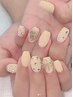 ワンカラー/グラデーション/フレンチ＋1本アートorパーツ ¥6500