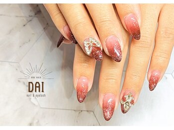 アークヘアーダイ ネイル アンド アイラッシュ(ARK HAIR DAI)/マググラデ（有料パーツ使用）