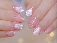 幻之花ネイル/人魚ネイル　貝殻ネイル　夏