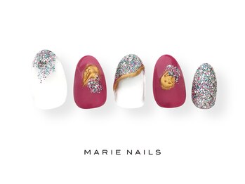 マリー ネイルズ いわきラトブ店(MARIE NAILS)/定額7,700円税込 ラメ 0720c