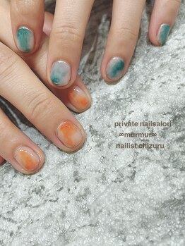 プライベート ネイルサロン マーマ(murmur)/タイダイネイル