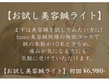 アモ(amo)/お試し美容鍼ライト