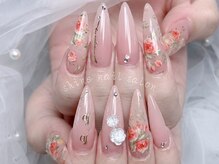 サイナネイル(Shine Nail)/ピンク色・パーツ・やり放題