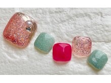 ビューティーネイルサロン クリアーズ(Clears)/ポップなフットネイル