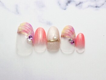 池袋ネイルサロン イイネイル(Ee-Nail)/人魚の鱗ネイル初回￥6980