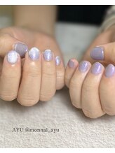 モナールアンド(MONNAL&)/パープルマグネットネイル♪