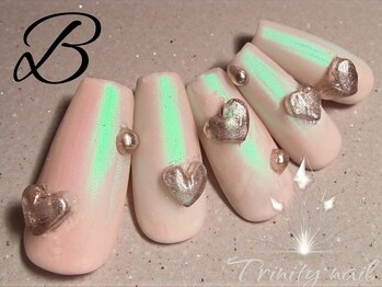 バレンタインネイル