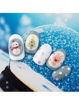 ラ カゼッタ(La casetta)/クリスマススノードームネイル