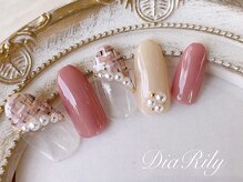 ディアリリー(Dia Rily)/ツイードチェックネイル