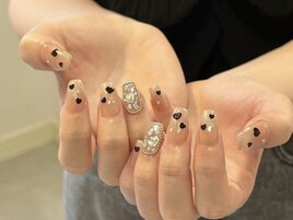 ハートネイル/埋め尽くしネイル