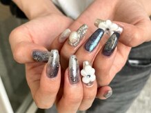 アイネイルズ 三宮店(I nails)/フラワー個性ニュアンス ￥9500