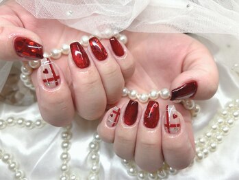 アンジュ(Ange)/【Rika】バレンタインネイル