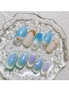 水面ネイル＊海ネイル