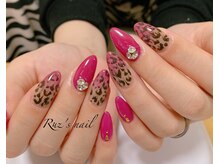 ラズネイル(RUZ'S NAIL)/【秋本】ヒョウ柄ネイル