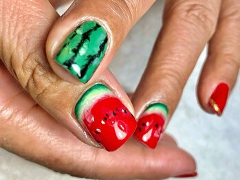 オーラリー ネイル アート メゾン(ORRERY nail art maison)/ハンド / すいか
