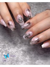 モルフォ 千駄ヶ谷(Morpho)/マーブル×シルバーパーツ