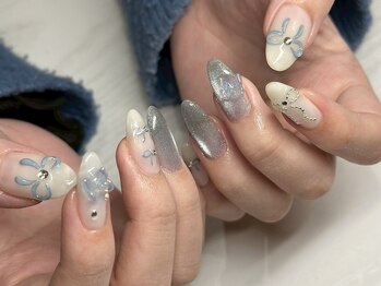 アース コアフュールボーテ 長野上田店(EARTH Coiffure beaute')/ガーリーリボン　¥12500