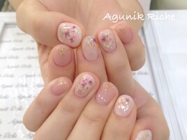 【押し花ネイル】