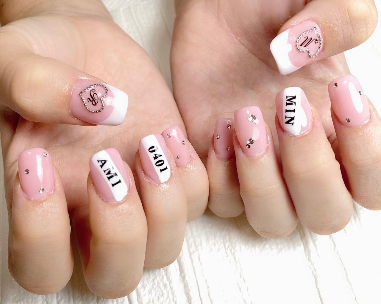 ネイルチップ 推しネイル 推し活ネイル イニシャルネイル 量産型