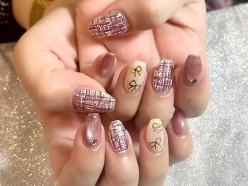 キャッツアイ東京 新宿店(Cat's eye TOKYO)/ツイードネイル