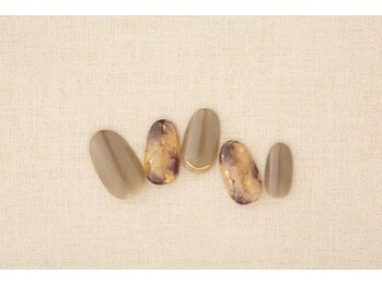 エムスラッシュ フィール 東戸塚店(M.SLASH)/グレージュニュアンスネイル