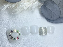 冬　ツリー　ネイル