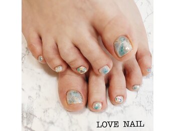 ラブネイル(LOVE NAIL)/大理石フット