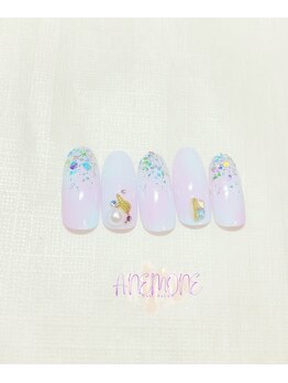 アネモネ(ANEMONE)/キラキラ夏ネイル☆