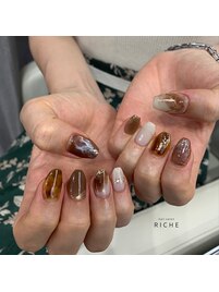 カフェモカニュアンスアート