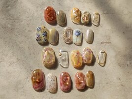 アシンメトリーニュアンスネイル